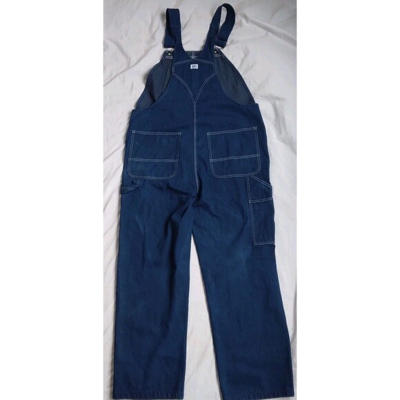 Liberty Overalls Mens Blue Denim Bib Work Bibs 42 x 32 - Picture 8 of 13